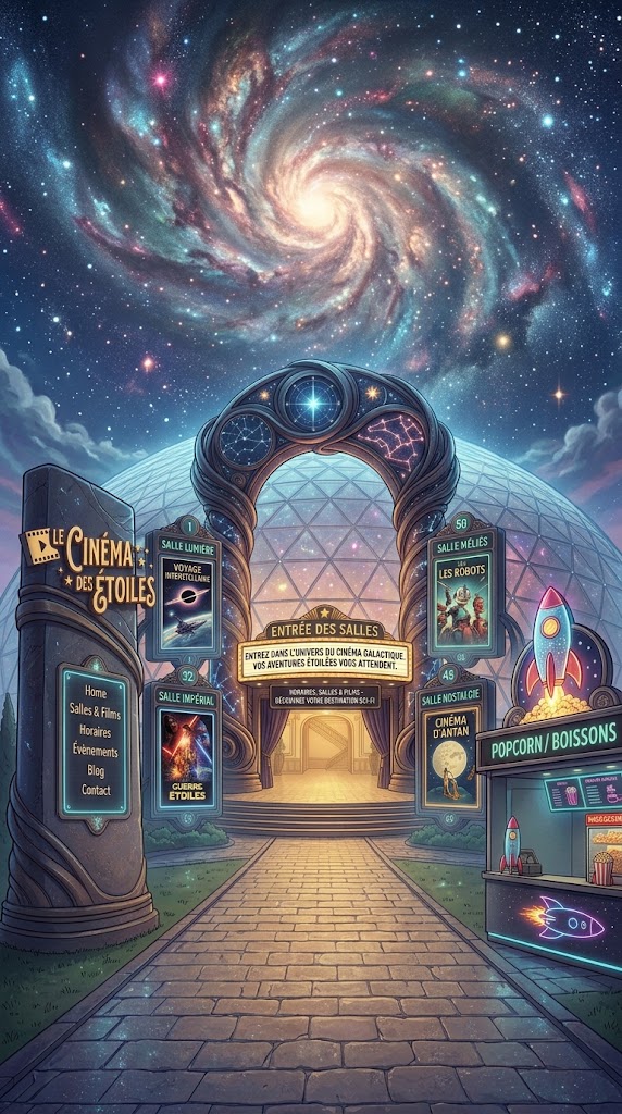 Séance de cinéma — film de science-fiction